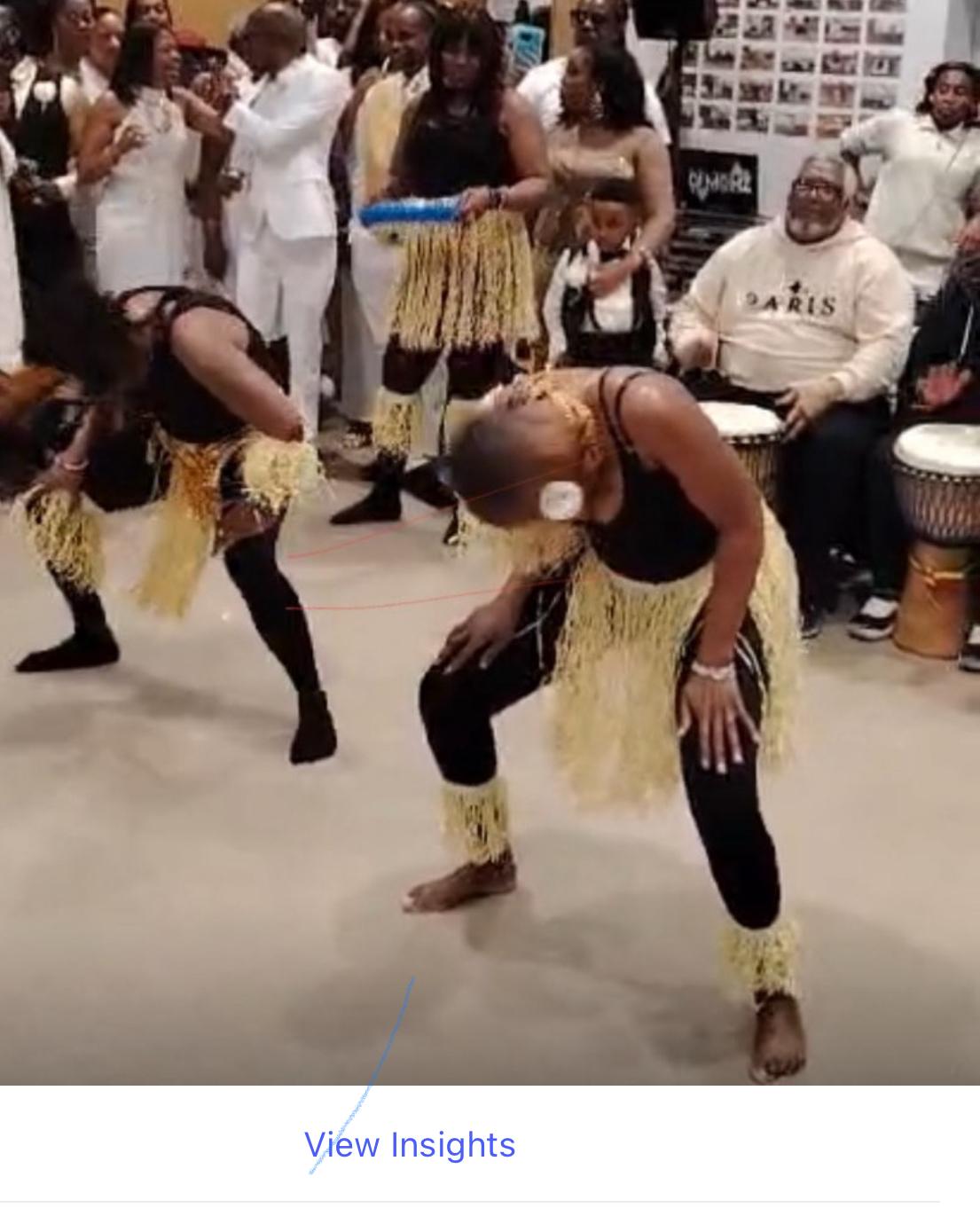 AFCA dancers mid-performance